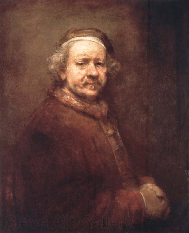 REMBRANDT Harmenszoon van Rijn Self-Portrait at the Age of 63,1669 Spain oil painting art